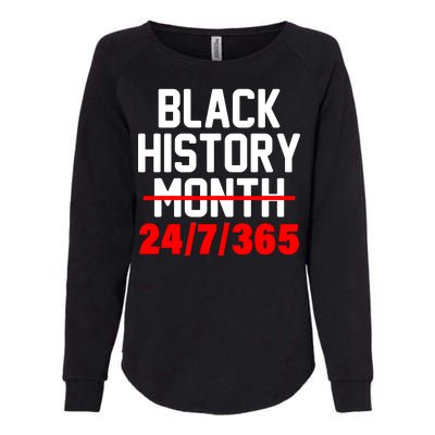 Black History Month All Year Womens California Wash Sweatshirt