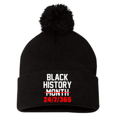 Black History Month All Year Pom Pom 12in Knit Beanie