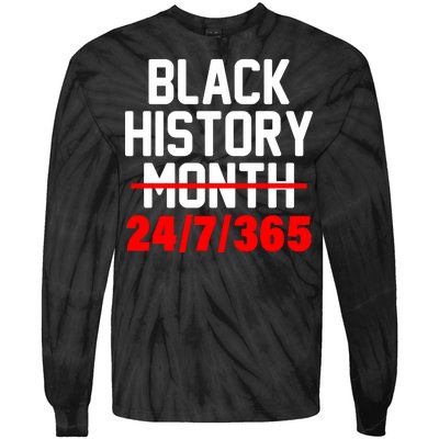 Black History Month All Year Tie-Dye Long Sleeve Shirt