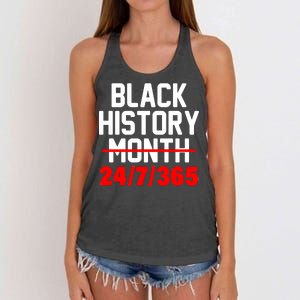 Black History Month All Year Women's Knotted Racerback Tank