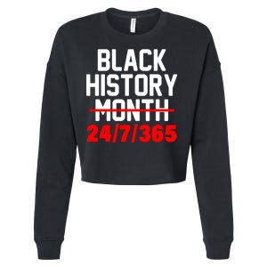 Black History Month All Year Cropped Pullover Crew