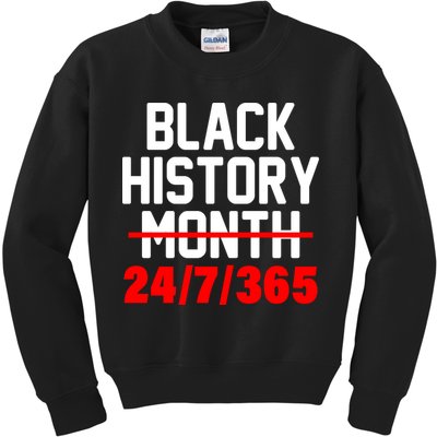 Black History Month All Year Kids Sweatshirt