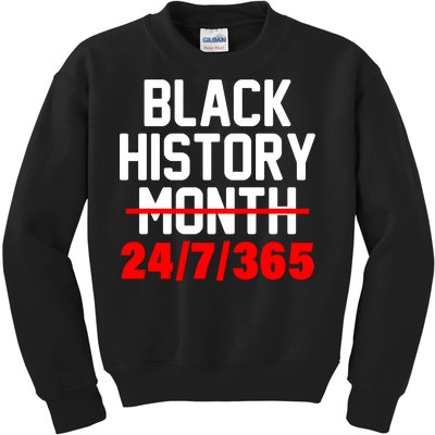 Black History Month All Year Kids Sweatshirt