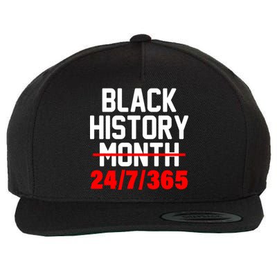 Black History Month All Year Wool Snapback Cap