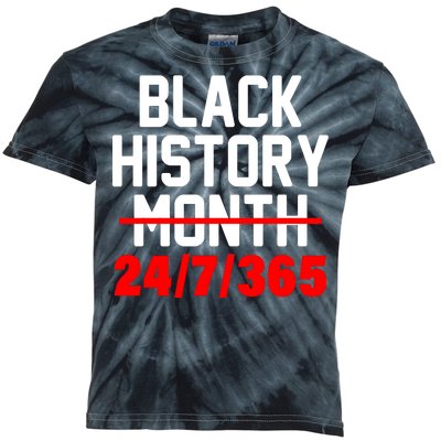 Black History Month All Year Kids Tie-Dye T-Shirt