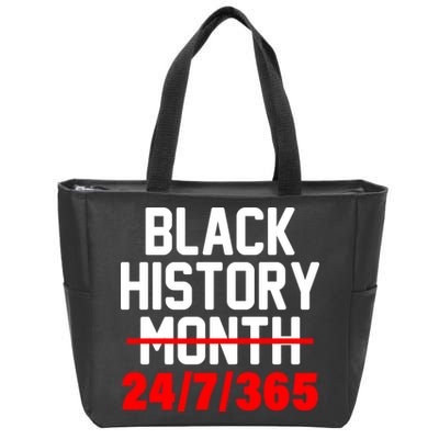 Black History Month All Year Zip Tote Bag
