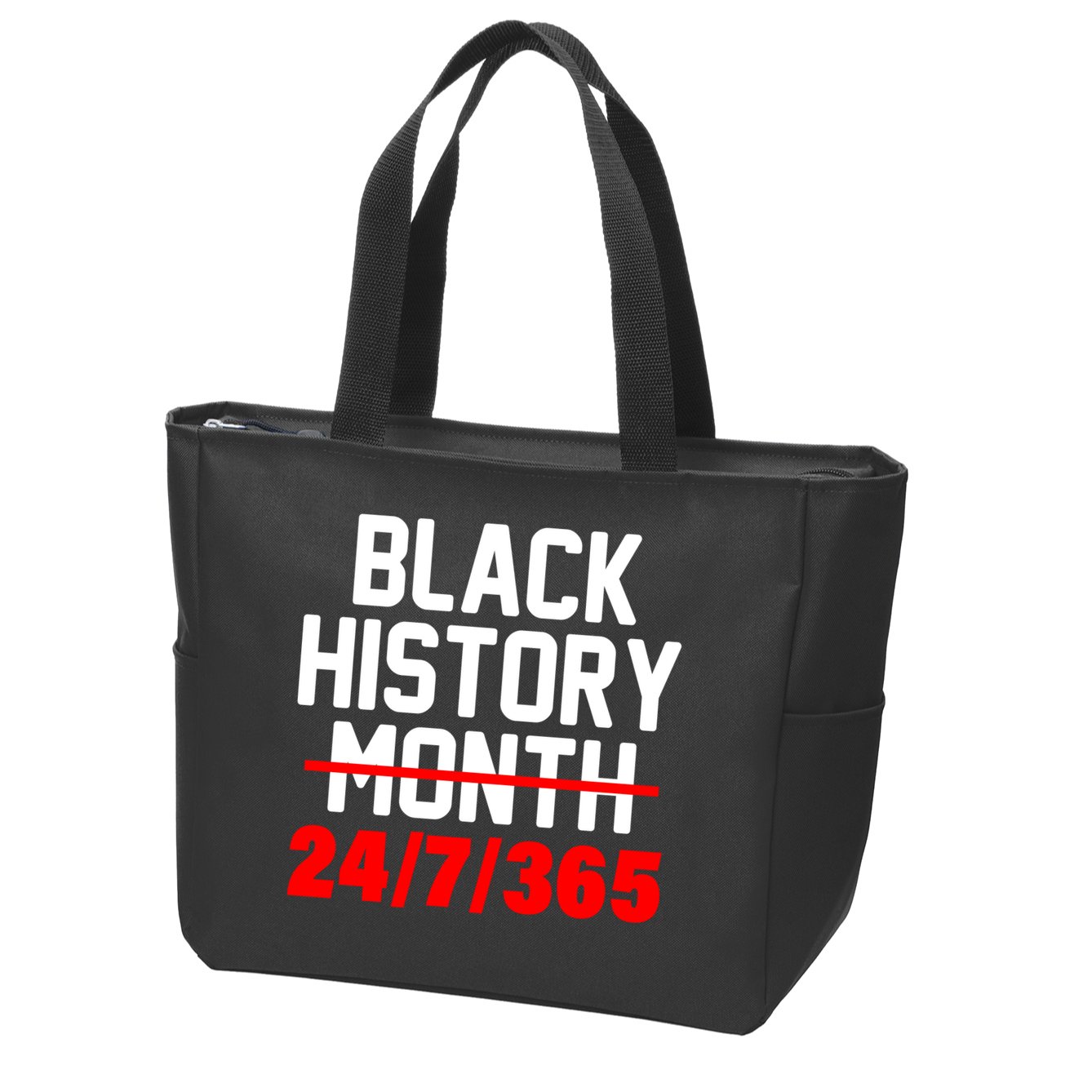 Black History Month All Year Zip Tote Bag