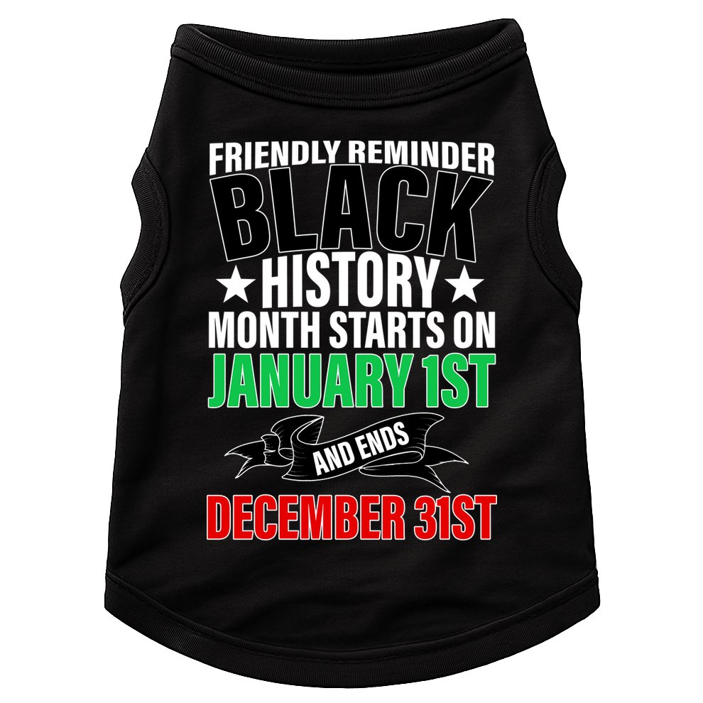 Black History Month All Year Long Doggie Tank