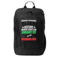Black History Month All Year Long City Backpack