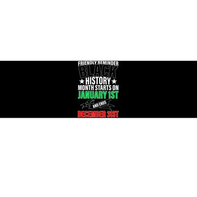 Black History Month All Year Long Bumper Sticker