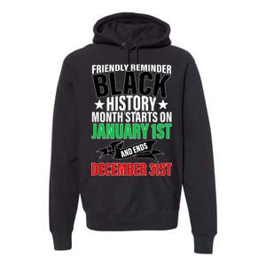 Black History Month All Year Long Premium Hoodie