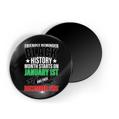 Black History Month All Year Long Magnet