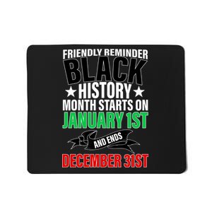 Black History Month All Year Long Mousepad