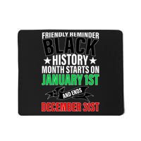 Black History Month All Year Long Mousepad