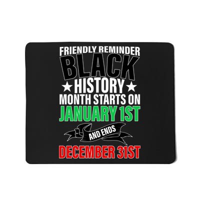 Black History Month All Year Long Mousepad