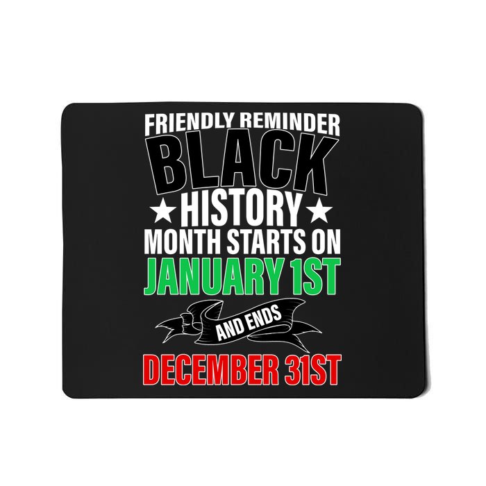 Black History Month All Year Long Mousepad