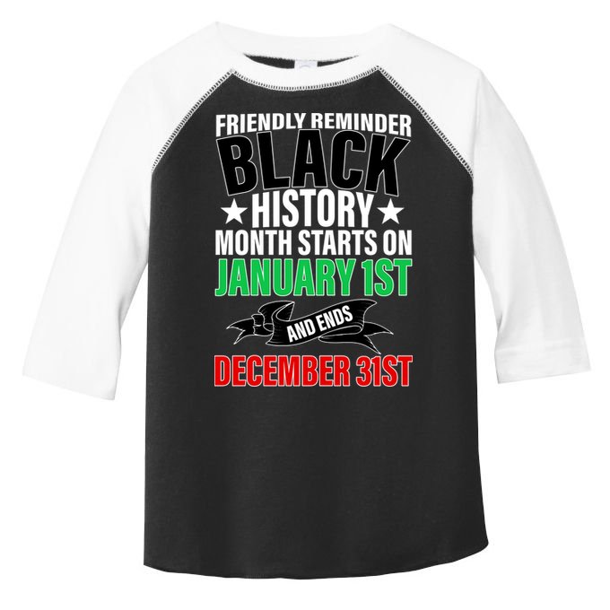 Black History Month All Year Long Toddler Fine Jersey T-Shirt