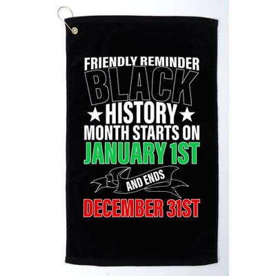 Black History Month All Year Long Golf Towel