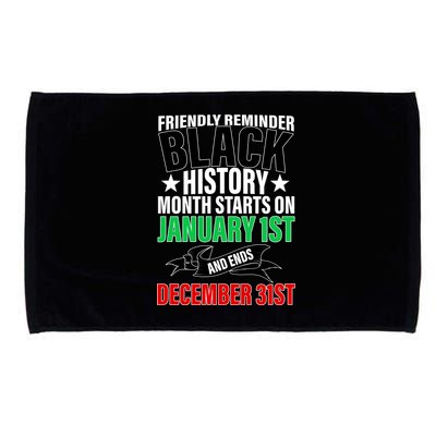 Black History Month All Year Long Microfiber Hand Towel