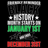 Black History Month All Year Long Full Zip Hoodie