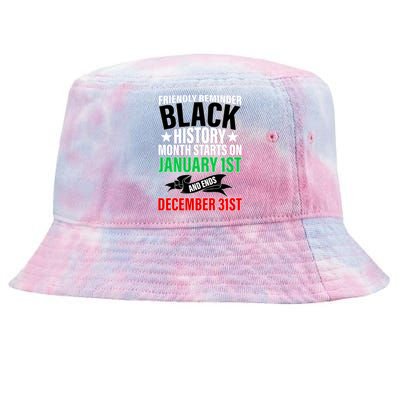 Black History Month All Year Long Tie-Dyed Bucket Hat