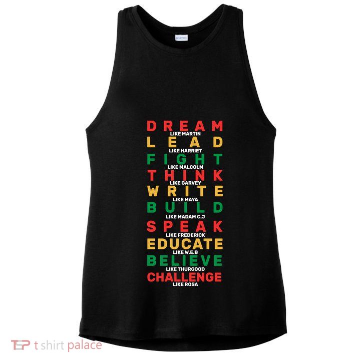 Black History Month Famous Figure Ladies PosiCharge Tri-Blend Wicking Tank