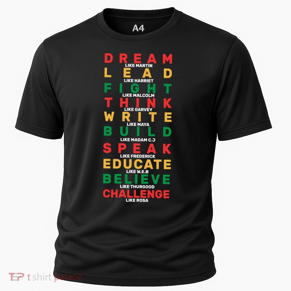 Black History Month Famous Figure Performance Shirt