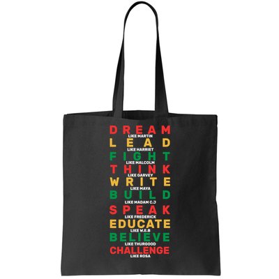 Black History Month Famous Figure Tote Bag