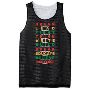 Black History Month Famous Figure Mesh Reversible Basketball Jersey Tank