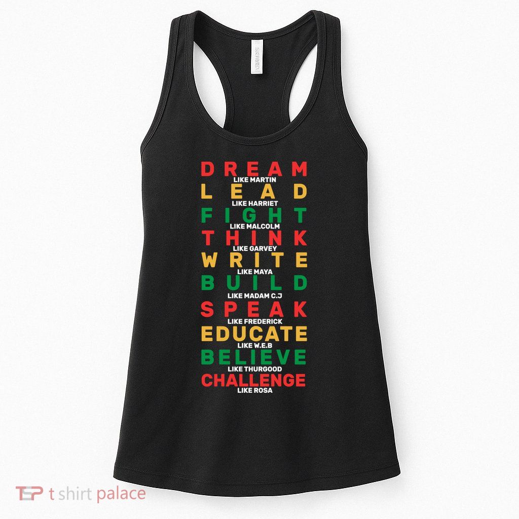 Black History Month Famous Figure Womens Tank Top
