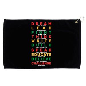 Black History Month Famous Figure Grommeted Golf Towel