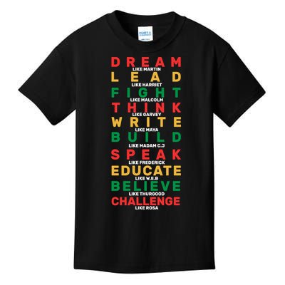 Black History Month Famous Figure Kids T-Shirt