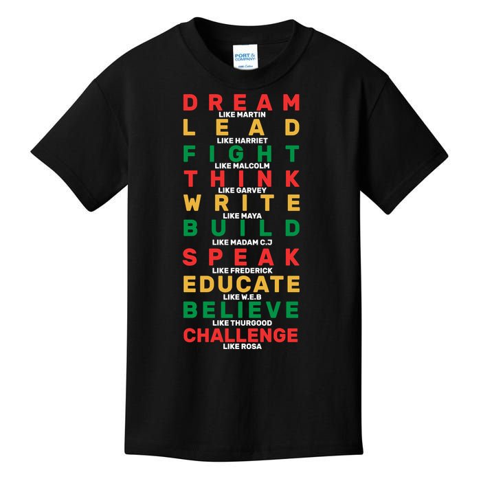 Black History Month Famous Figure Kids T-Shirt