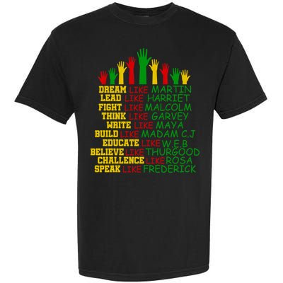 Black History Month Famous Figures Garment-Dyed Heavyweight T-Shirt