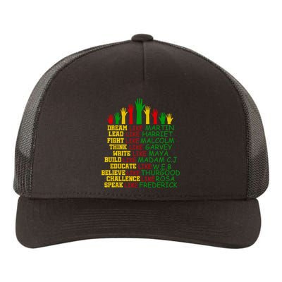 Black History Month Famous Figures Yupoong Adult 5-Panel Trucker Hat