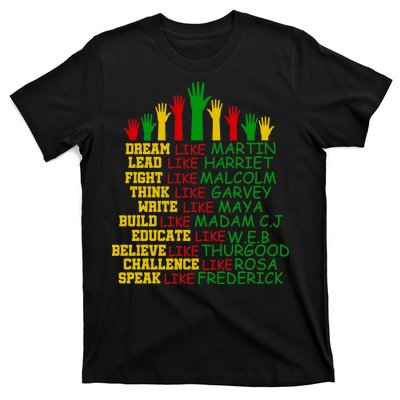 Black History Month Famous Figures T-Shirt