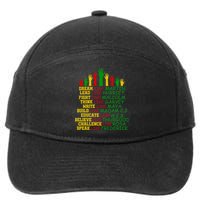 Black History Month Famous Figures 7-Panel Snapback Hat