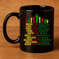 Black History Month Famous Figures 11oz C Handle Ceramic Mug