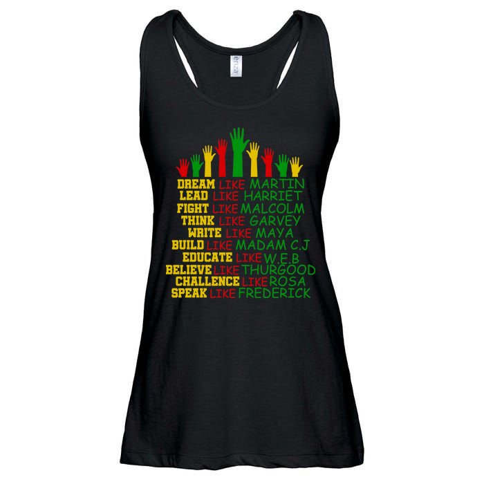 Black History Month Famous Figures Ladies Essential Flowy Tank