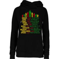 Black History Month Famous Figures Womens Funnel Neck Pullover Hood