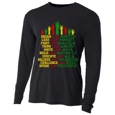 Black History Month Famous Figures Cooling Performance Long Sleeve Crew