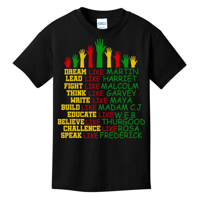 Black History Month Famous Figures Kids T-Shirt