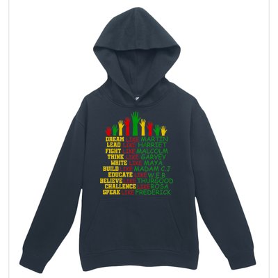 Black History Month Famous Figures Urban Pullover Hoodie