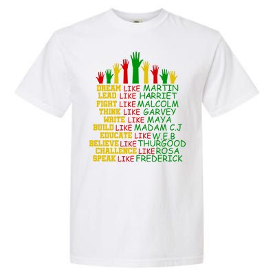 Black History Month Famous Figures Garment-Dyed Heavyweight T-Shirt