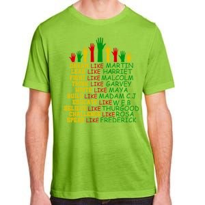 Black History Month Famous Figures Hands Adult ChromaSoft Performance T-Shirt