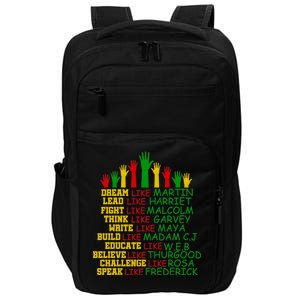 Black History Month Famous Figures Hands Impact Tech Backpack