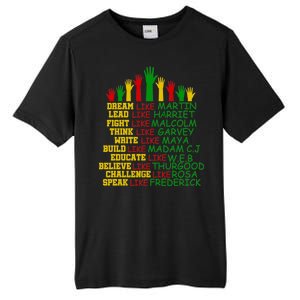 Black History Month Famous Figures Hands Tall Fusion ChromaSoft Performance T-Shirt