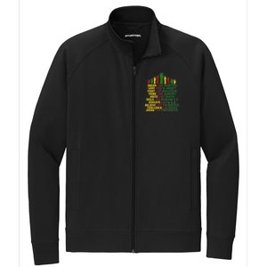 Black History Month Famous Figures Hands Stretch Full-Zip Cadet Jacket