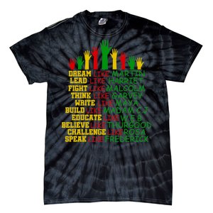 Black History Month Famous Figures Hands Tie-Dye T-Shirt