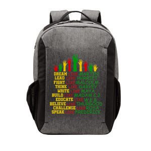 Black History Month Famous Figures Hands Vector Backpack